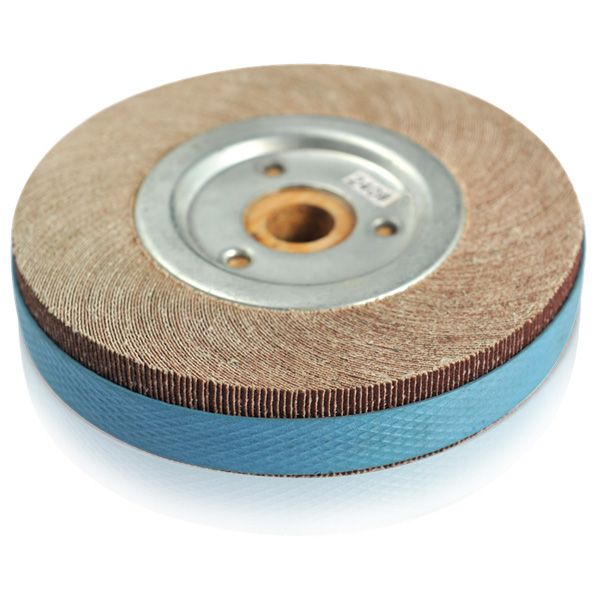 Wooden core flap wheel